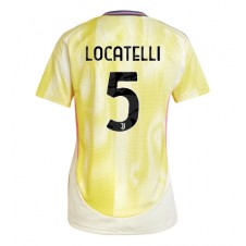 Juventus Manuel Locatelli #5 Bortedrakt Kvinner 2024-25 Kortermet